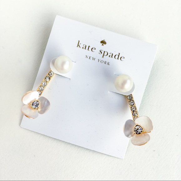 kate spade disco pansy earrings